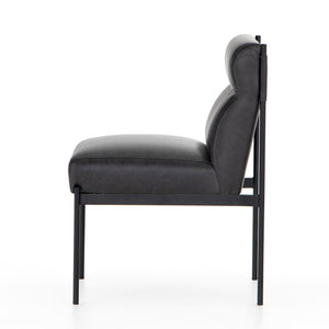 Kensington Dining Chair in Black Iron & Sonoma Black (20' x 25.5' x 34')