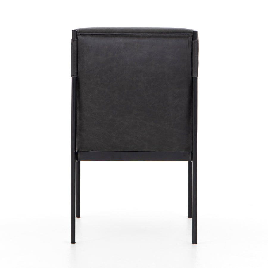 Kensington Dining Chair in Black Iron & Sonoma Black (20' x 25.5' x 34')