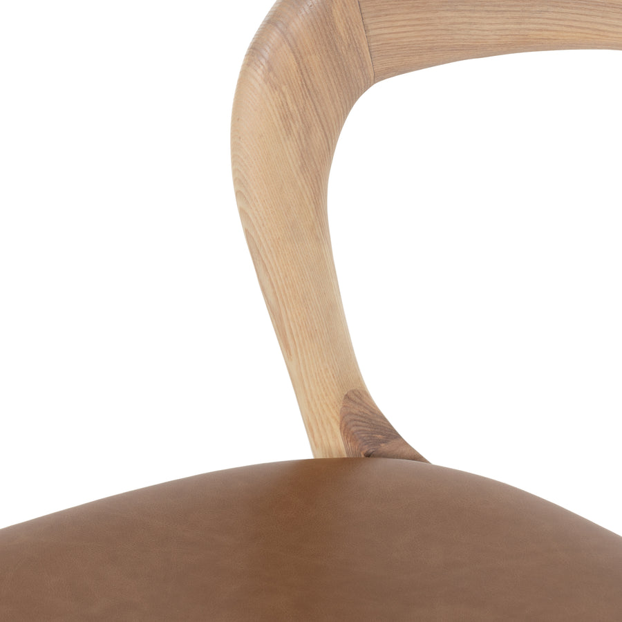 Allston Dining Chair in Natural & Sonoma Butterscotch (19' x 22' x 32')