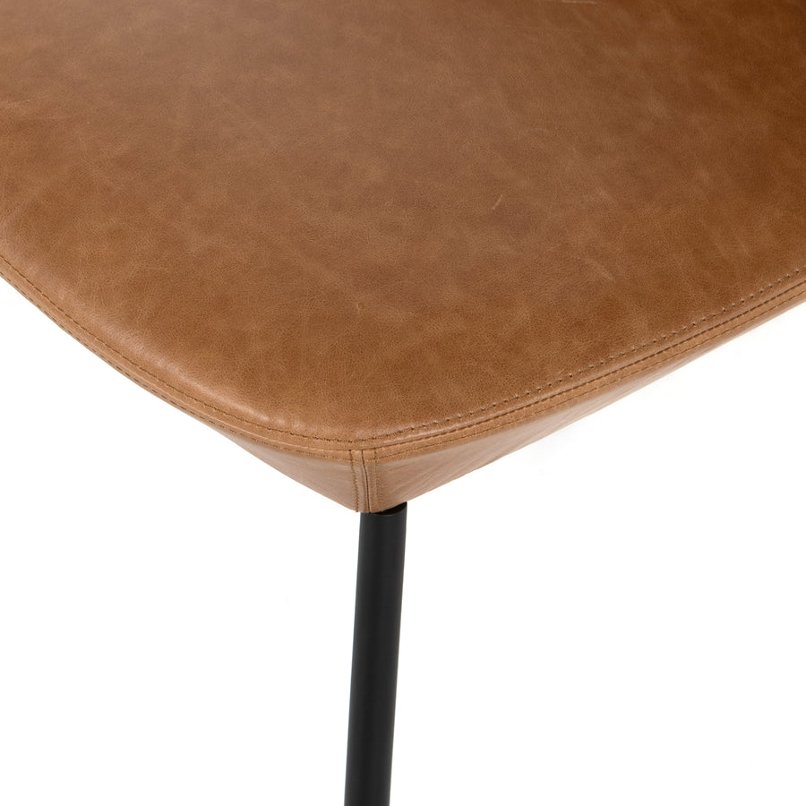 Allston Dining Chair in Sonoma Butterscotch & Black Iron (19.75' x 22.5' x 31.5')