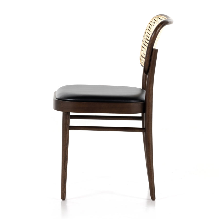 Bishop Dining Chair in Natural Cane & Dark Umber (17.75' x 21.25' x 31.75')