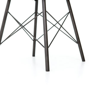 Irondale Dining Chair in Distressed Brown & Waxed Black (17.5' x 20.75' x 33.25')