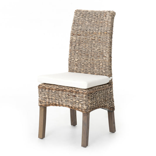 Grass Roots Dining Chair in Cream & Grey (19" x 23" x 41")