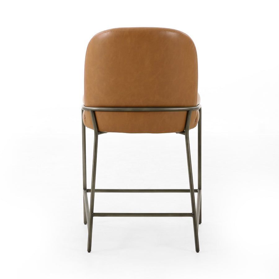 Grayson Counter Stool in Brushed Slate & Sierra Butterscotch (21' x 24.5' x 38')