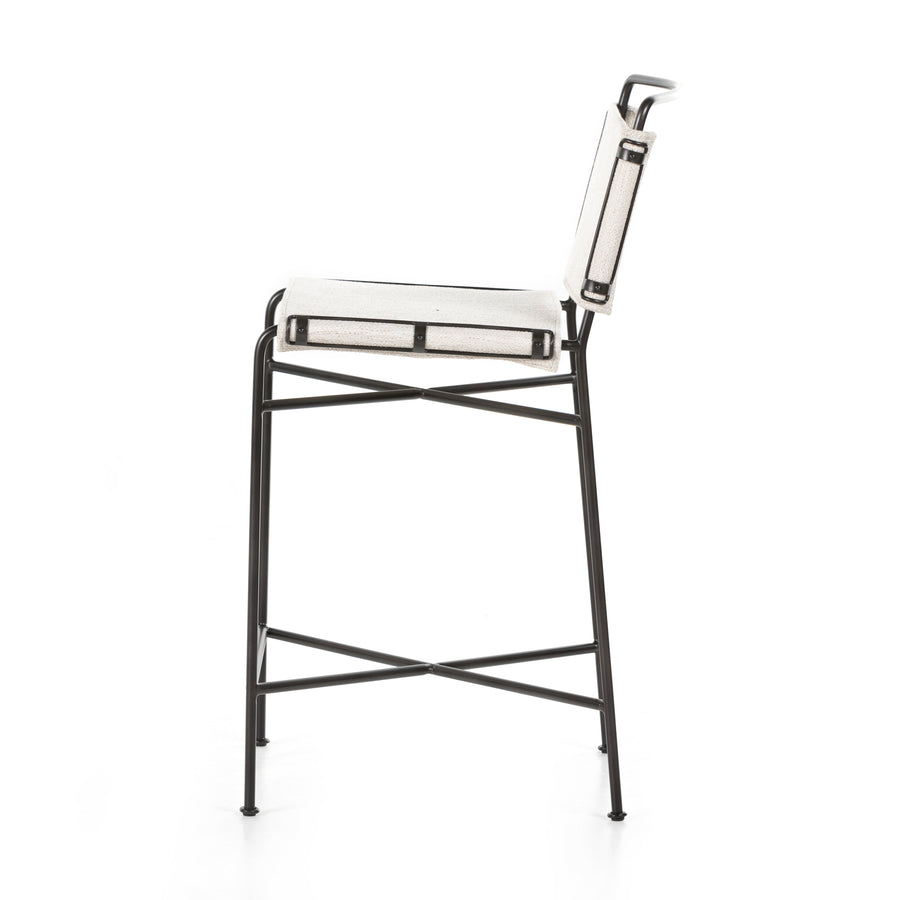 Irondale Counter Stool in Avant Natural & Waxed Black (20.5' x 24.25' x 40')