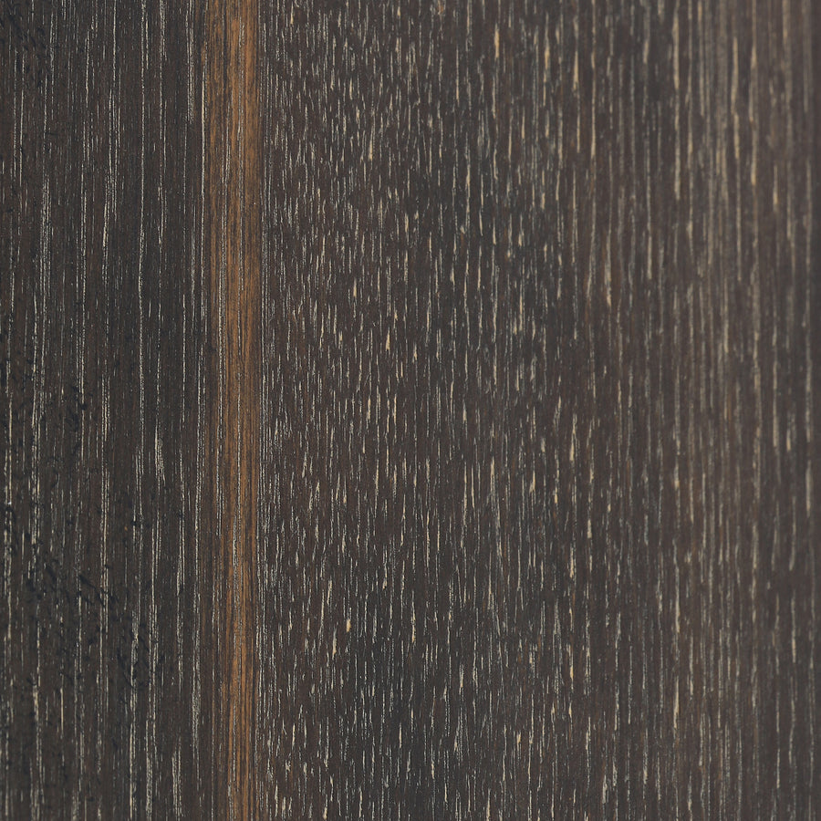 Hughes Bistro Table in Dark Rustic Black & English Brown Oak Veneer (42' x 42' x 30')