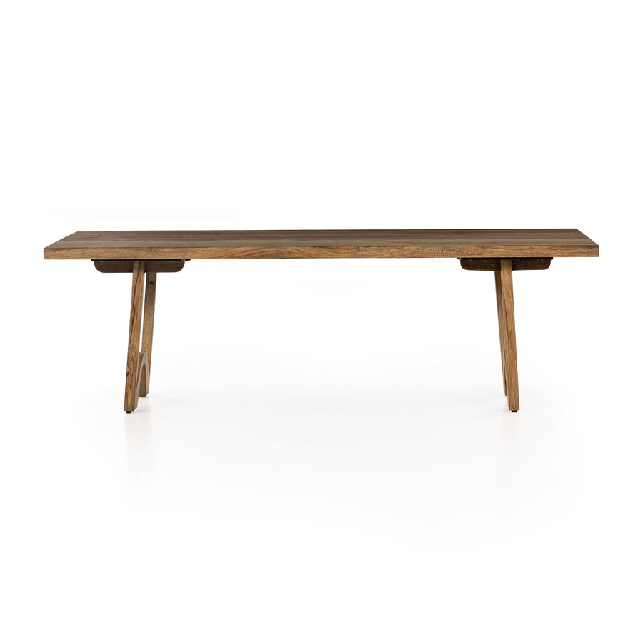 Wesson Dining Table in Black MDF & Spalted Alder Solid (94' x 40' x 30')