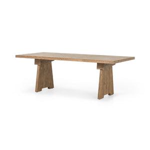 Hughes 87' Dining Table in Honey Pine & Bleached Oak (87' x 40' x 30')