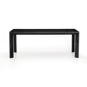 Hughes Rectangle Dining Table in Washed Black & Bluestone (78.75' x 39.25' x 30')