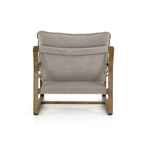 Belfast Chair in Robson Pewter & Grey Parawood (30' x 37' x 30.75')