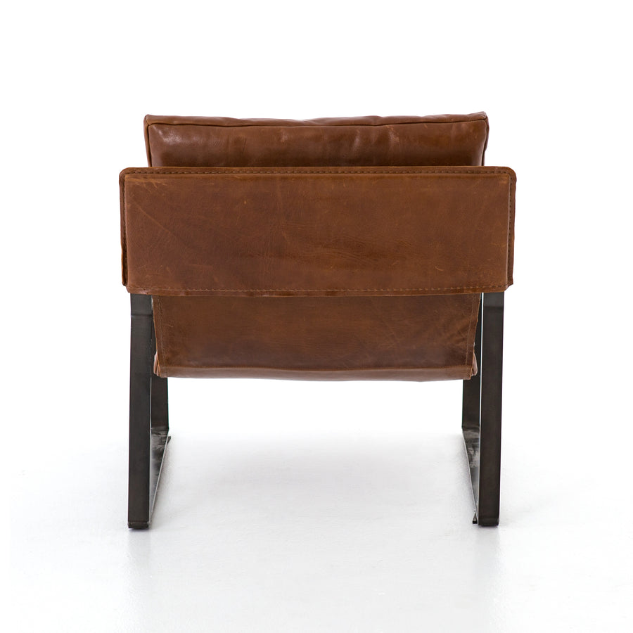 Westgate Chair in Dakota Tobacco & Gunmetal (29' x 36' x 29')