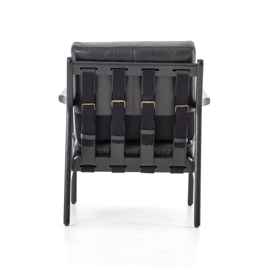 Bishop Chair in Aged Black & Black Ash (28' x 32.75' x 33')