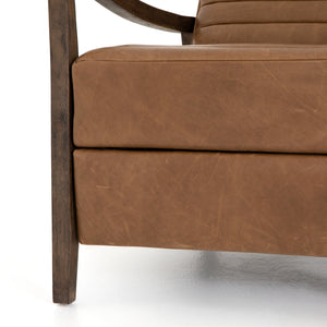 Kensington Chair in Dakota Warm Taupe & Rubbed Sienna Brown (27.5' x 56' x 36')