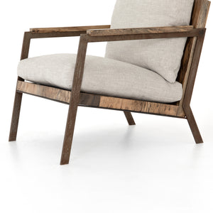 Wesson Chair in Valley Nimbus & Oxidized Iron (26' x 32.5' x 27.75')
