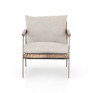 Wesson Chair in Valley Nimbus & Oxidized Iron (26' x 32.5' x 27.75')