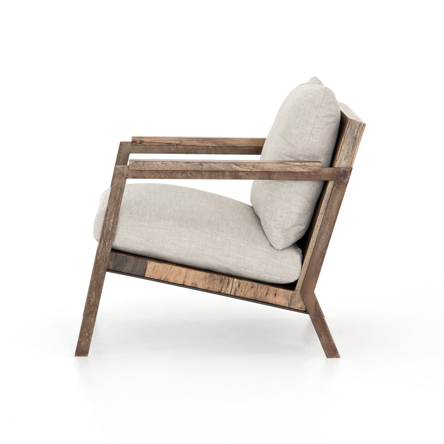 Wesson Chair in Valley Nimbus & Oxidized Iron (26' x 32.5' x 27.75')