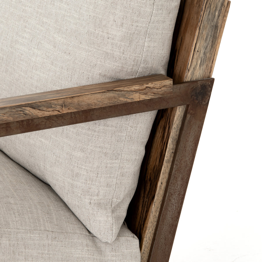 Wesson Chair in Valley Nimbus & Oxidized Iron (26' x 32.5' x 27.75')