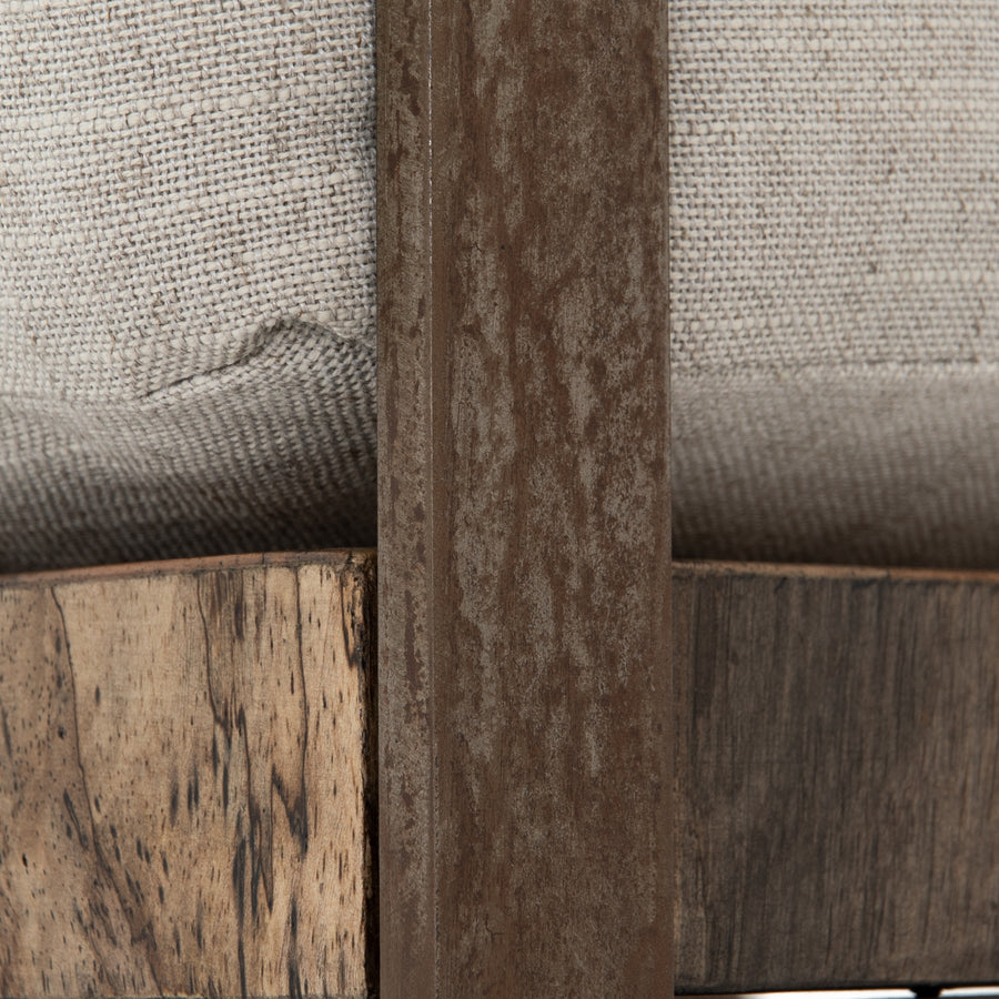 Wesson Chair in Valley Nimbus & Oxidized Iron (26' x 32.5' x 27.75')