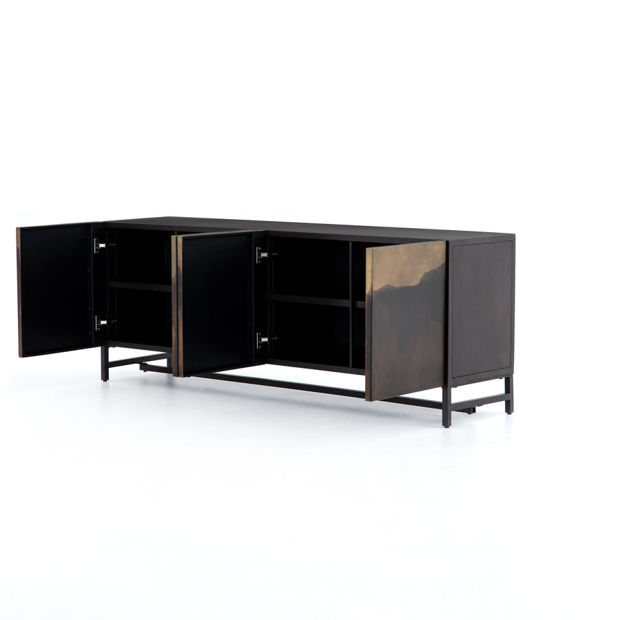 Element Media Console in Distressed Ombre & Aged Brown (72' x 18' x 27')
