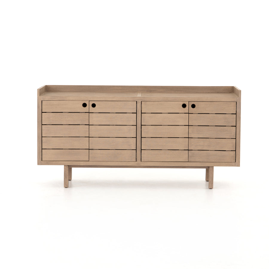 Solano Outdoor SIdeboard in Washed Brown (70' x 18' x 34.75')
