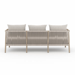 Solano Numa Outdoor Sofa in Stone Grey & Washed Brown (80.8' x 37' x 27.5')