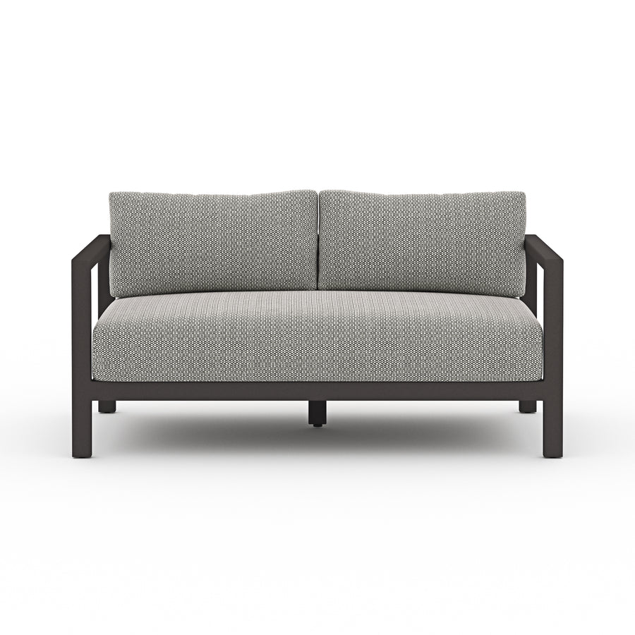 Solano 2-Seat Outdoor Sofa in Faye Ash & Bronze (59.8' x 32.3' x 24.5')