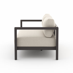 Solano 2-Seat Outdoor Sofa in Faye Sand & Bronze (59.8' x 32.3' x 24.5')