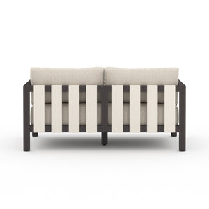 Solano 2-Seat Outdoor Sofa in Faye Sand & Bronze (59.8' x 32.3' x 24.5')