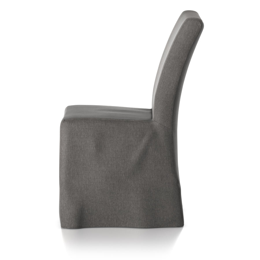 Solano Outdoor Dining Chair in Charcoal (19' x 24.5' x 37.25')