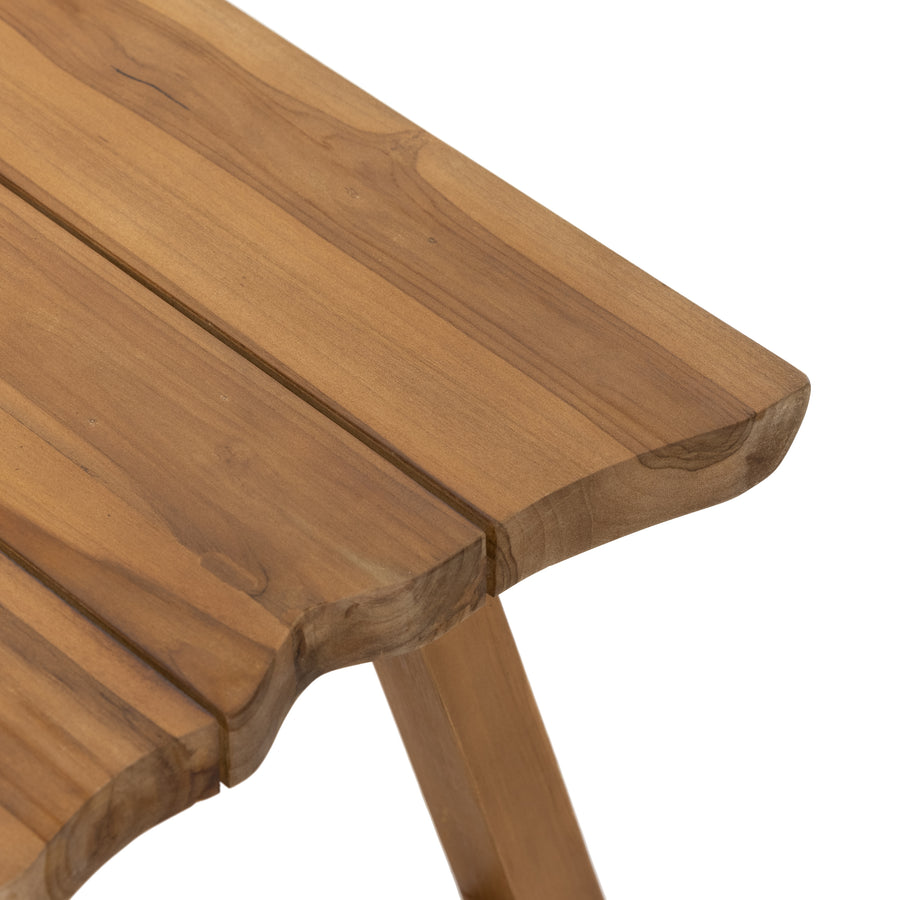 Balta Salinas Outdoor Bench in Natural Teak (48' x 19' x 18')