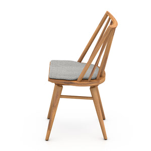 Belfast Outdoor Dining Chair in Faye Ash & Natural Teak (18.5' x 21' x 32.5')