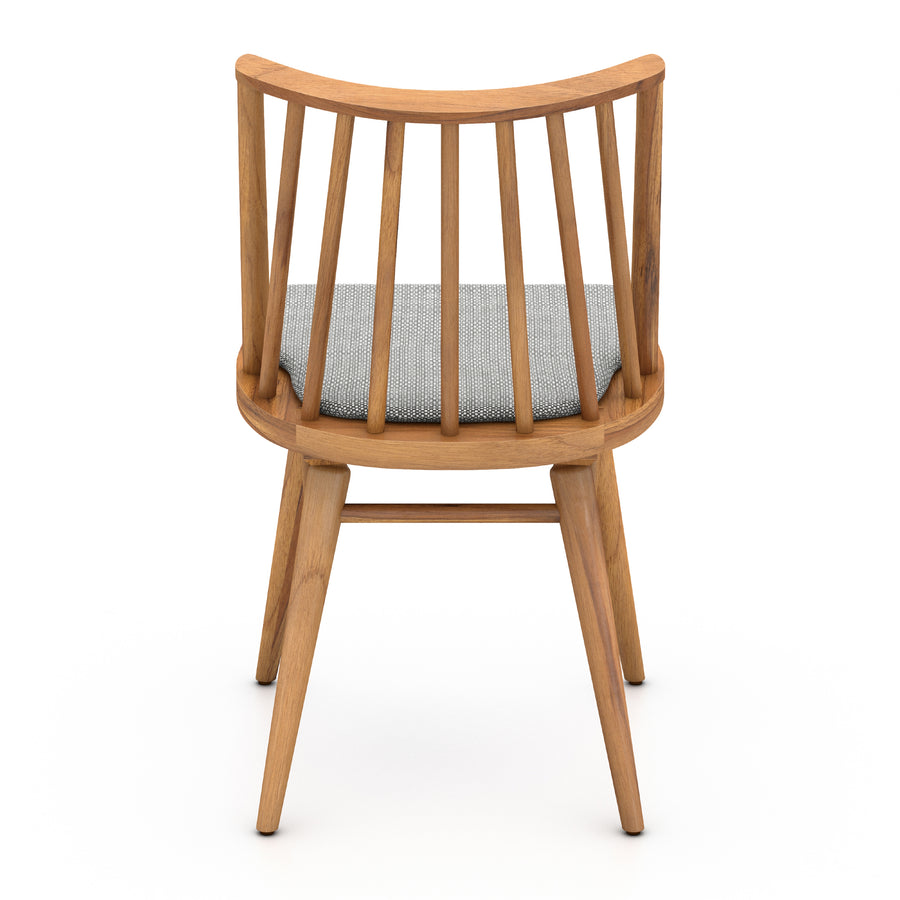 Belfast Outdoor Dining Chair in Faye Ash & Natural Teak (18.5' x 21' x 32.5')