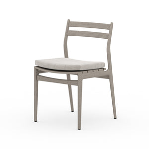 Solano Outdoor Dining Chair in Stone Grey & Weathered Grey (19.75' x 22.3' x 32.75')