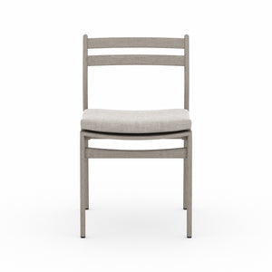 Solano Outdoor Dining Chair in Stone Grey & Weathered Grey (19.75' x 22.3' x 32.75')
