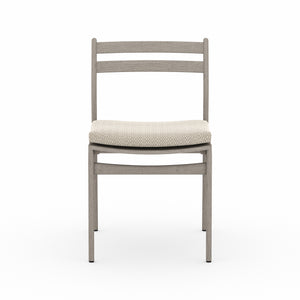 Solano Outdoor Dining Chair in Faye Sand & Weathered Grey (19.75' x 22.3' x 32.75')