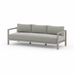 Solano 3-Seat Outdoor Sofa in Faye Ash & Weathered Grey (87.5' x 32.25' x 24.5')