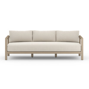 Solano 3-Seat Outdoor Sofa in Faye Sand & Washed Brown (87.5' x 32.25' x 24.5')