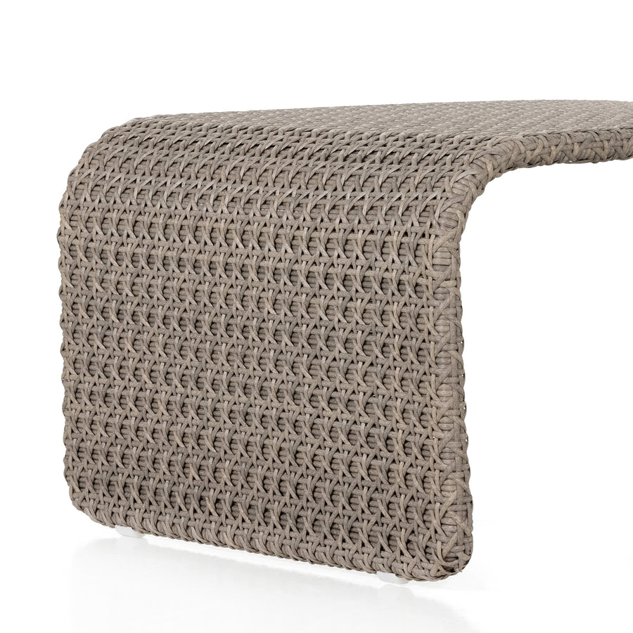 Grass Roots Outdoor Chaise in Stinson White & Weathered Brown (80' x 27.5' x 31.5')