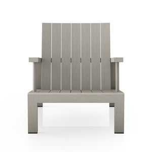Solano Outdoor Chair in Weathered Grey (31.75' x 34.25' x 32.5')