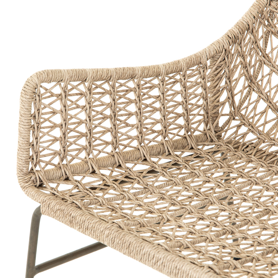 Grass Roots Outdoor Chair in Vintage White & Bronze (25.5' x 29.75' x 29')