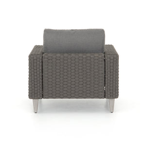 Solano Outdoor Chair in Charcoal & Charcoal Rope (34' x 37' x 32')