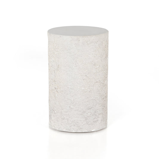 Constantine Outdoor Occasional Table in Blanc White & Matte White (13" x 13" x 19.75")