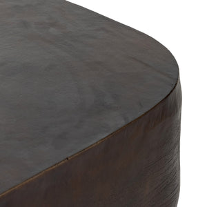 Marlow Square Outdoor Coffee Table in Antique Rust (35.5' x 35.5' x 15.5')