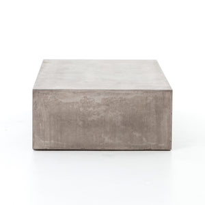 Bina Outdoor Occasional Table in Grey Concrete (60' x 30' x 13')