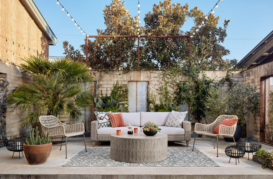 Thayer Outdoor Occasional Table in Grey Concrete (42' x 42' x 16')