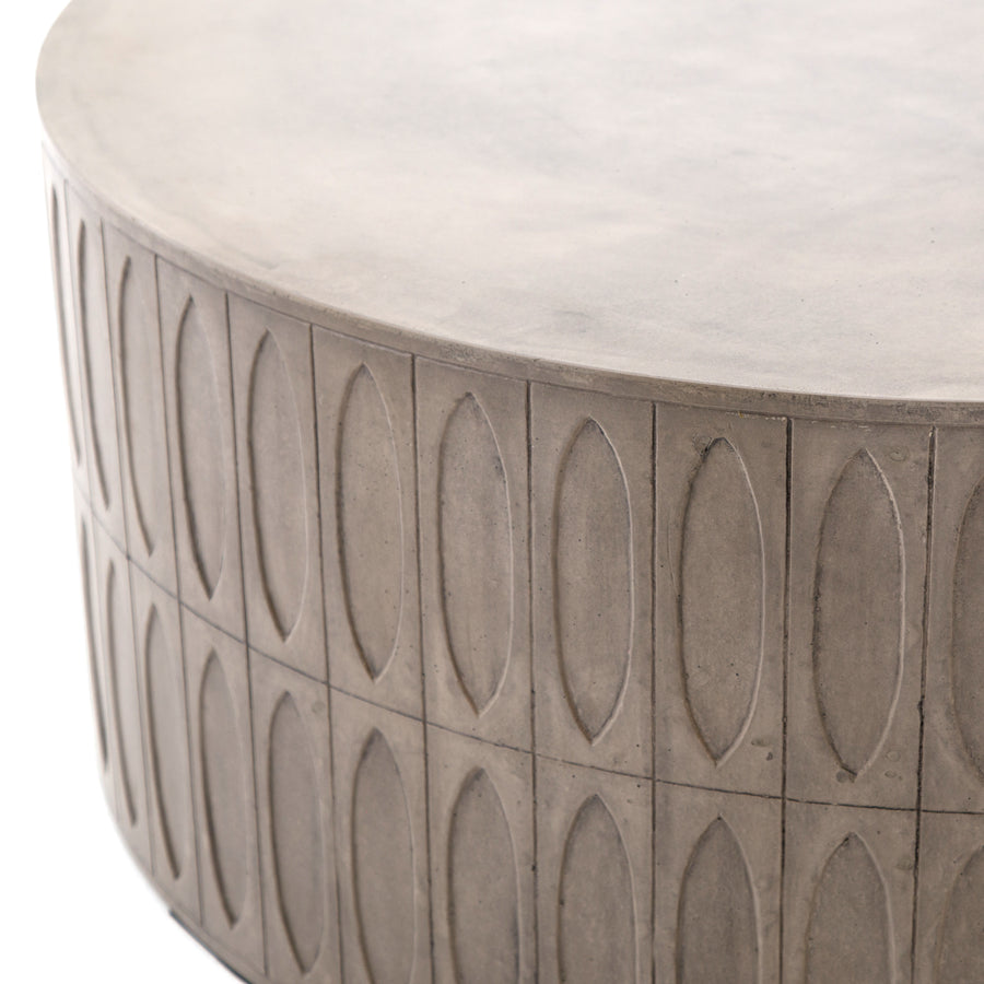 Thayer Outdoor Occasional Table in Grey Concrete (42' x 42' x 16')