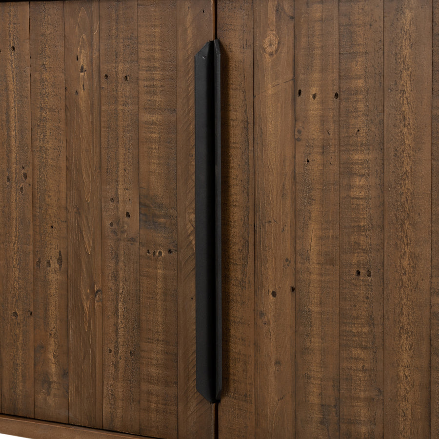 Wyeth Sideboard in Rustic Sandalwood & Dark Gunmetal (88' x 19' x 32')