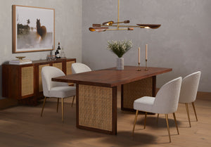 Leighton Sideboard in Toasted Acacia & Gunmetal (70' x 17' x 32')