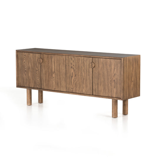 Belfast Sideboard in Toasted Natural & Toasted Natural Oak (74" x 17" x 32")