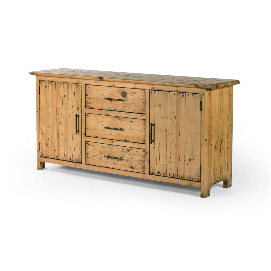 Cordella Sideboard in Weathered Pine (69' x 17.75' x 33.5')
